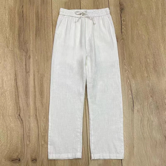 Men's Boho Cotton Linen Pants – Lightweight Loose Fit Summer Joggers for Casual & Work - Dazzy