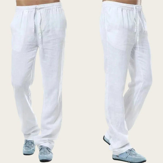Men's Boho Cotton Linen Pants – Lightweight Loose Fit Summer Joggers for Casual & Work - Dazzy